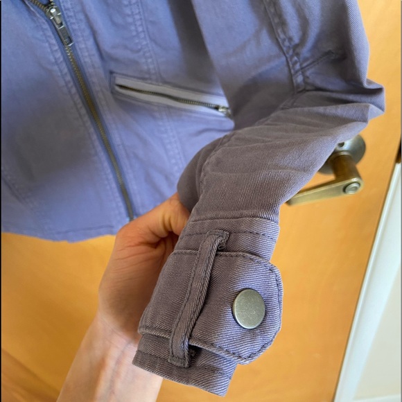 Calvin Klein Purple Moto Jacket - Picture 4 of 5